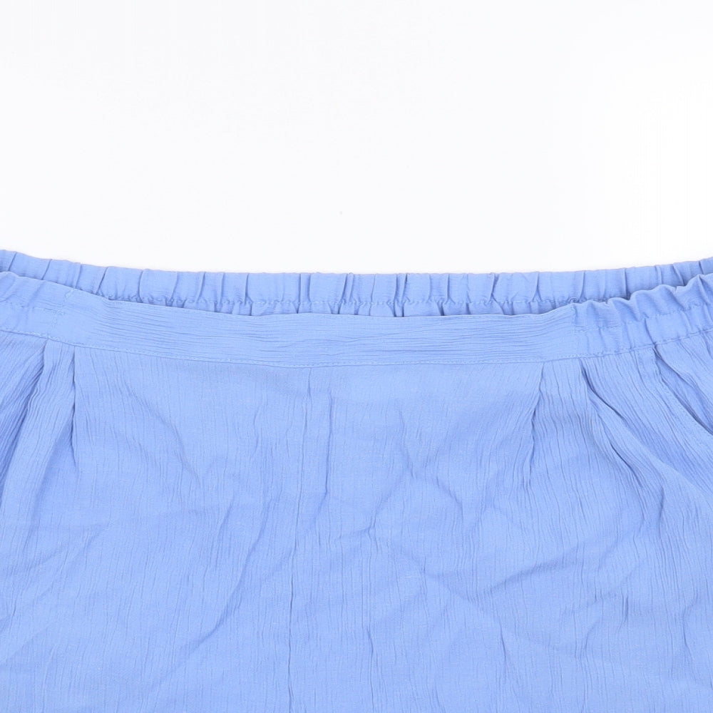 Sara Neal Womens Blue   Culotte Shorts Size 22