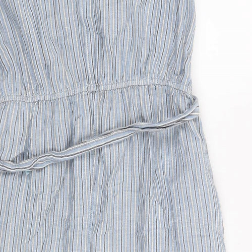 NEXT Womens Blue Striped  Jumpsuit One-Piece Size 18