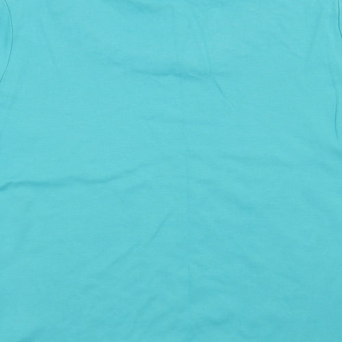 Anna Rose Womens Green   Basic T-Shirt Size L