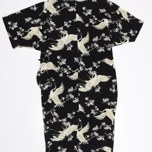 Phase Eight Womens Black Floral  Shift  Size 14  - Birds