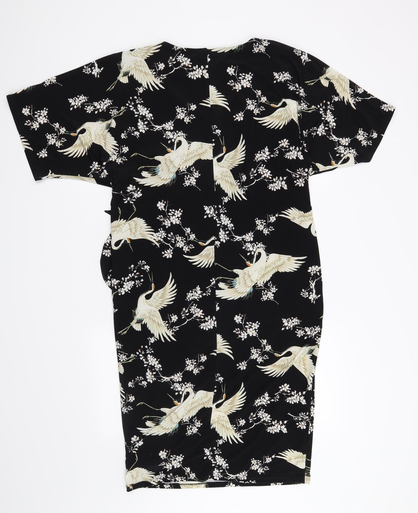 Phase Eight Womens Black Floral  Shift  Size 14  - Birds