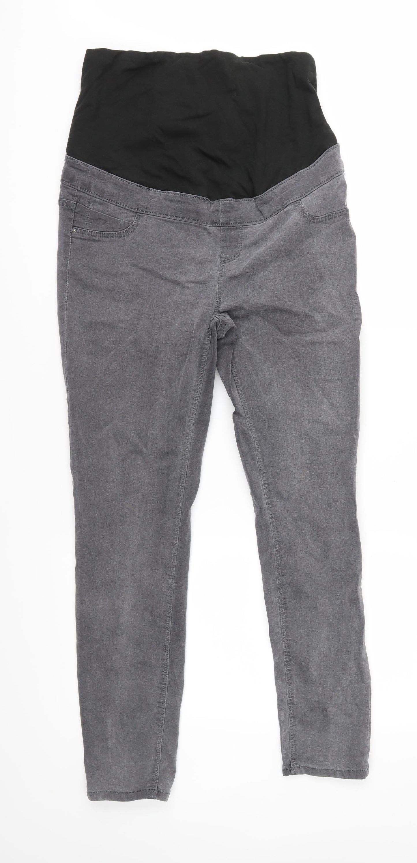 New Look Maternity Womens Grey  Denim Jegging Jeans Size 12 L28 in