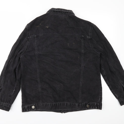 BDG Womens Black  Denim Jacket  Size M  - Distressed