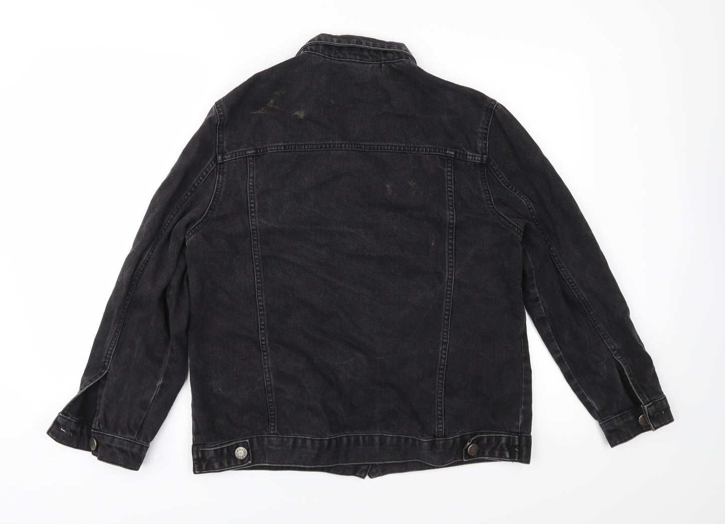BDG Womens Black  Denim Jacket  Size M  - Distressed