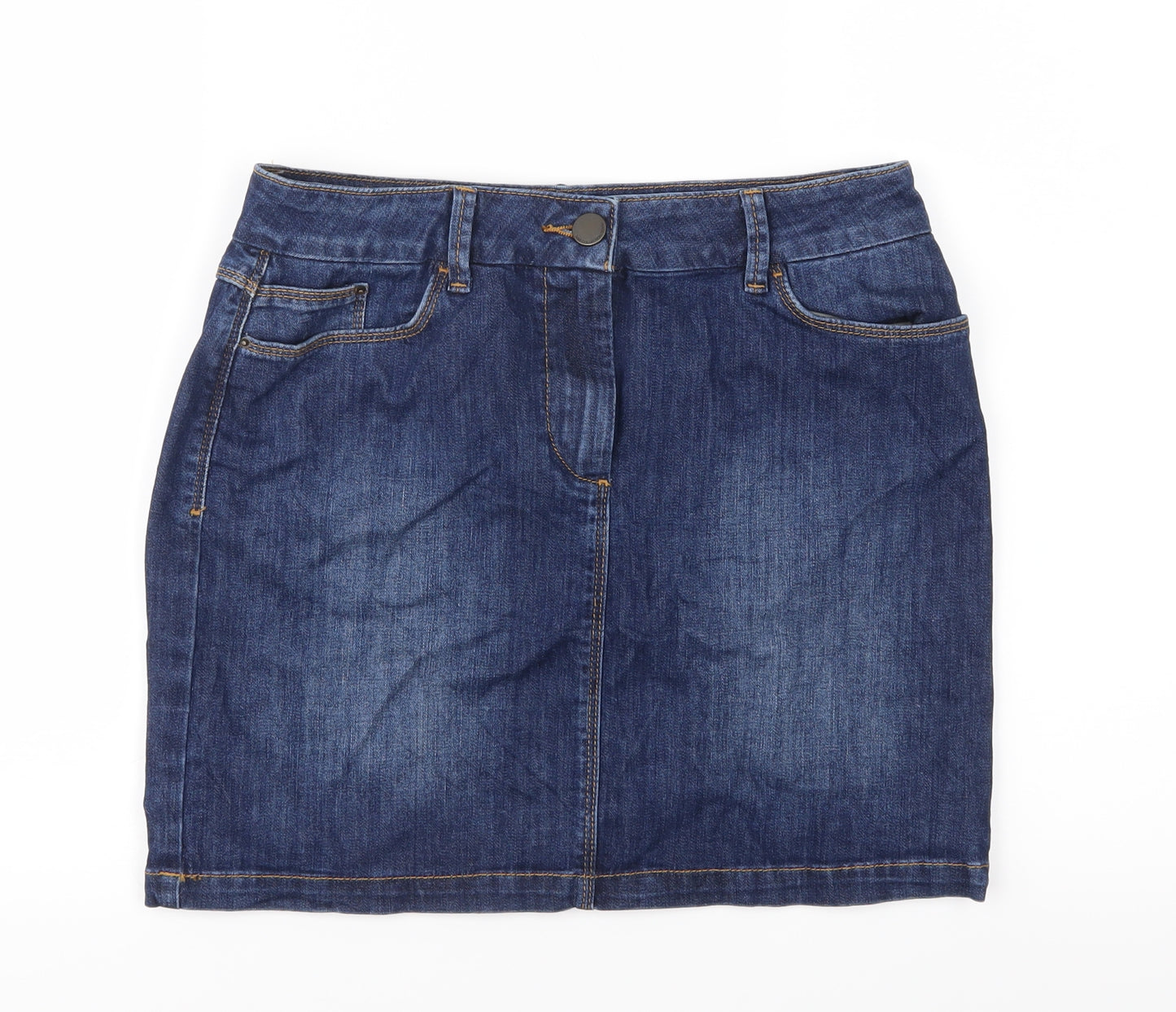 Marks and Spencer Womens Blue  Denim Straight & Pencil Set Size 10