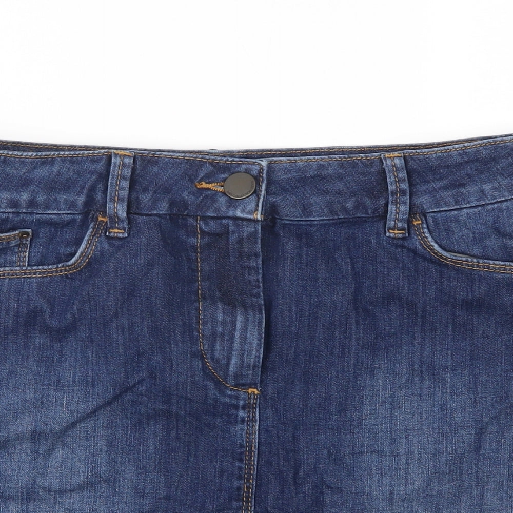 Marks and Spencer Womens Blue  Denim Straight & Pencil Set Size 10