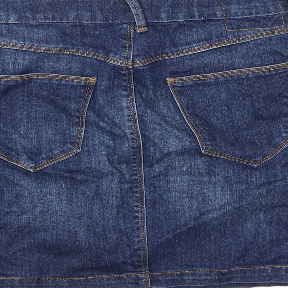 Marks and Spencer Womens Blue  Denim Straight & Pencil Set Size 10