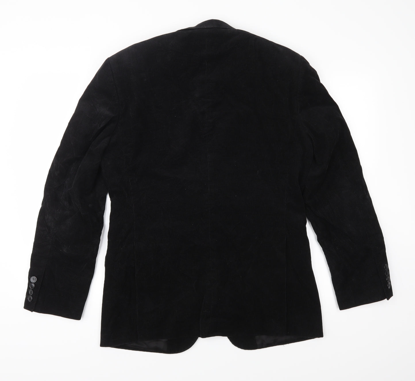 H&M Mens Black  Corduroy Jacket  Size 38