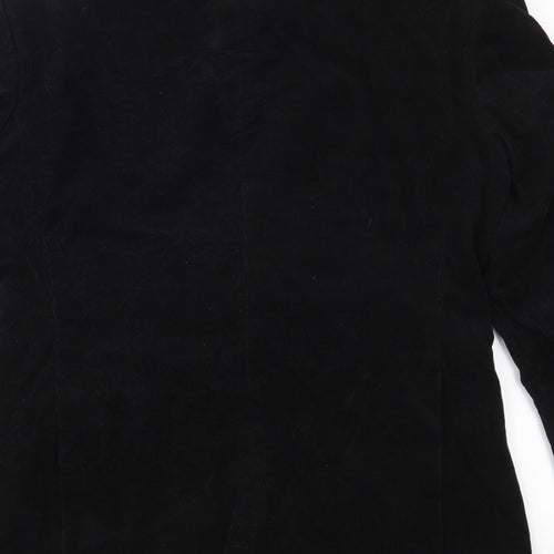 H&M Mens Black  Corduroy Jacket  Size 38