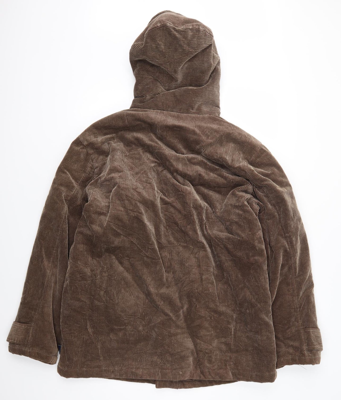 Cotton Traders Mens Brown  Corduroy Parka Jacket Size L