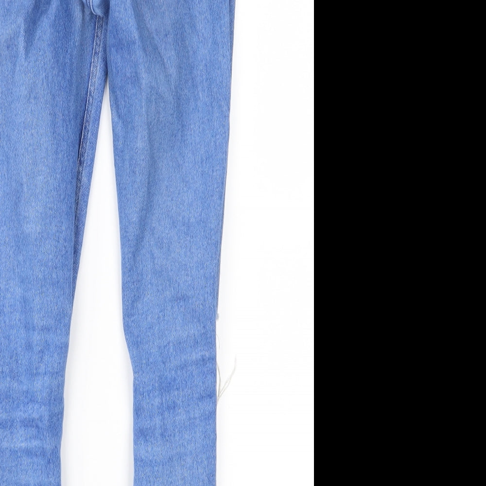 New Look Girls Blue  Denim Straight Jeans Size 13 Years - Distressed