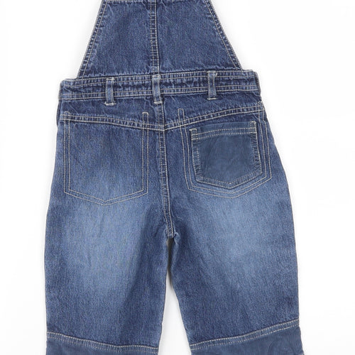 Matalan Boys Blue  Denim Dungaree One-Piece Size 12-18 Months