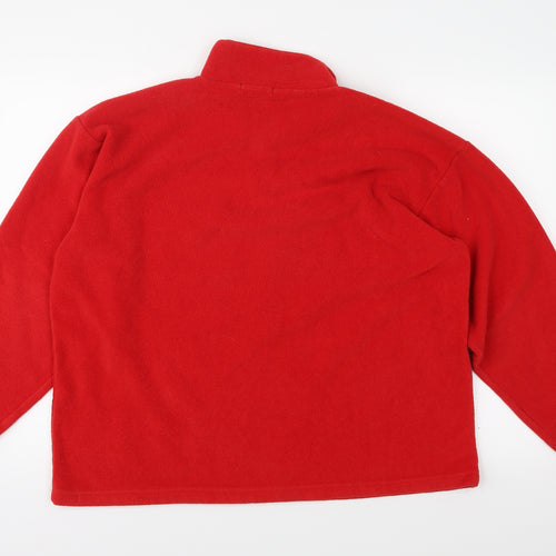 Sportswear Mens Red  Fleece Jacket  Size S