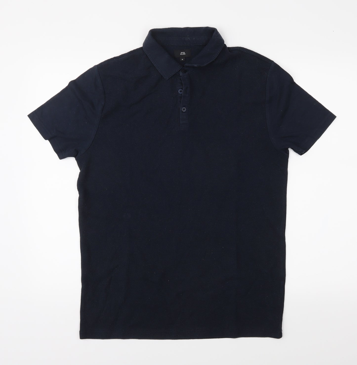 River Island Mens Blue    Polo Size M