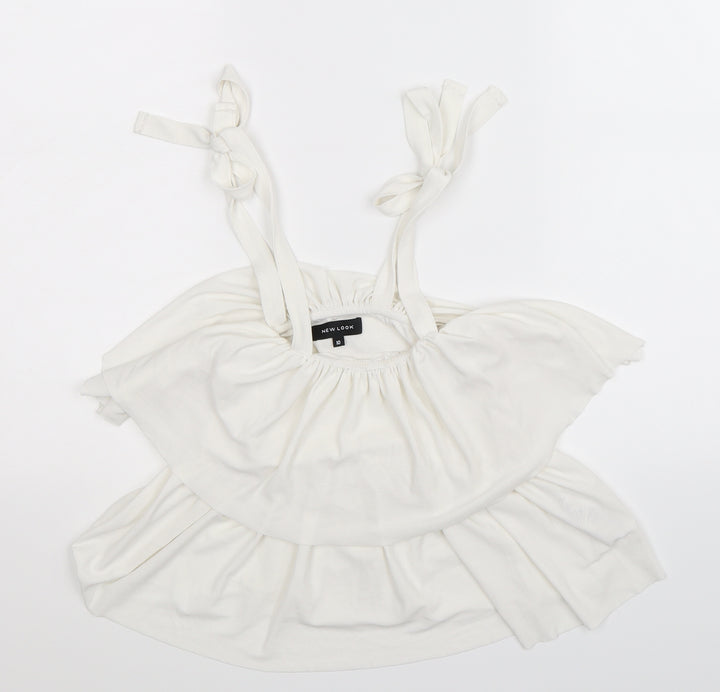 New Look Womens White   Basic Blouse Size 10