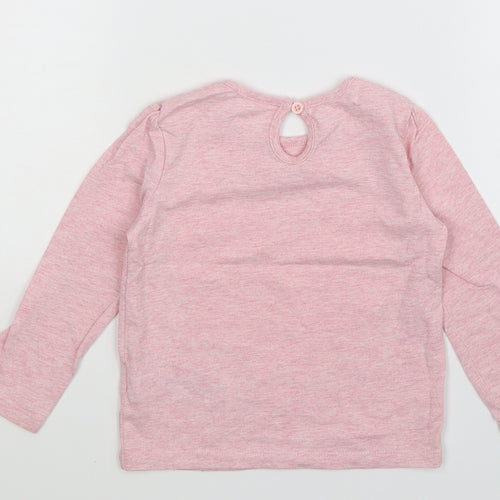 F&F Girls Pink   Basic T-Shirt Size 12-18 Months