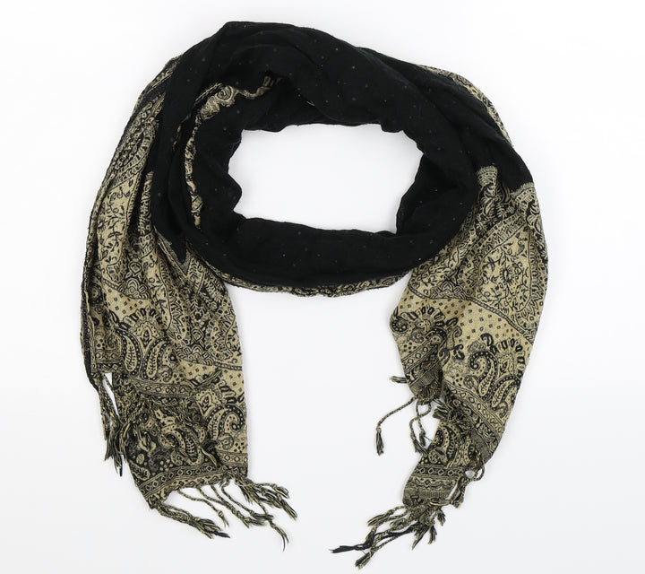 Preworn Womens Black Knit Scarf