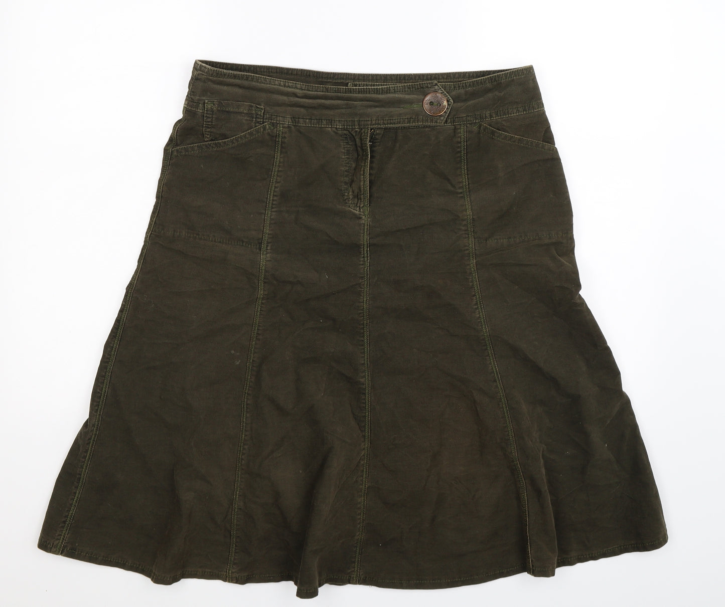 Per Una Womens Green   Flare Skirt Size 12