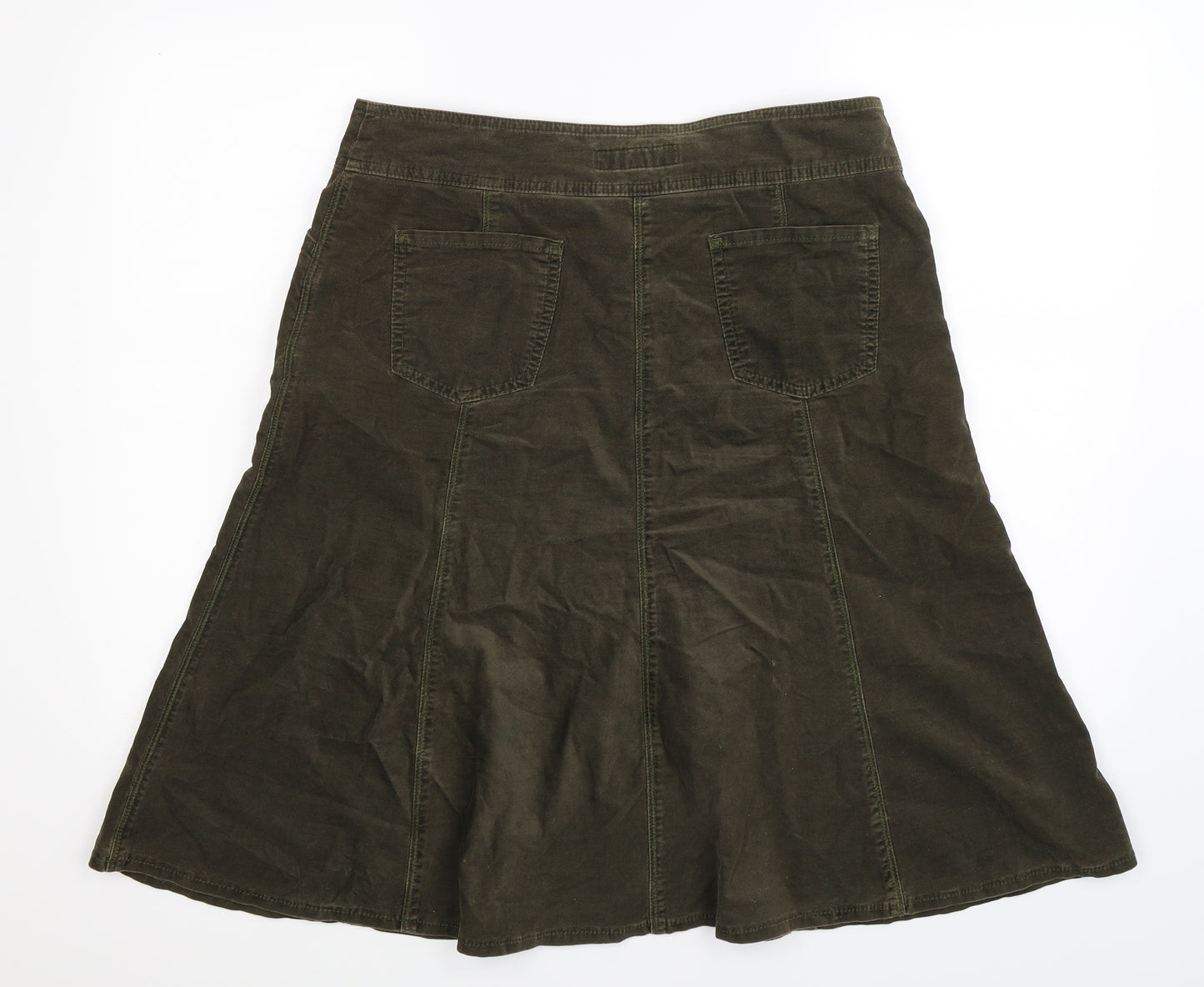 Per Una Womens Green   Flare Skirt Size 12