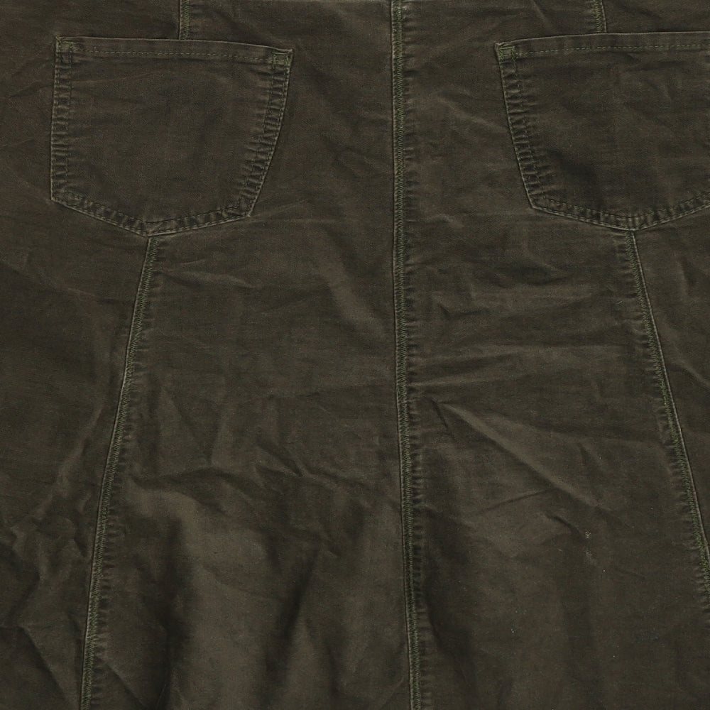 Per Una Womens Green   Flare Skirt Size 12