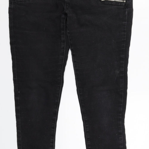 Denim Co Womens Black  Denim Skinny Jeans Size 10 L28 in