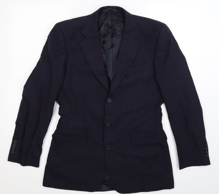 Roderick Charles Mens Blue Jacket Suit Jacket Size 38