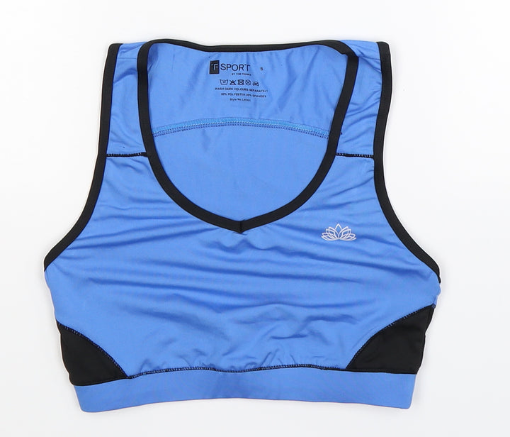 Tom Franks Womens Blue   Cropped Tank Size S