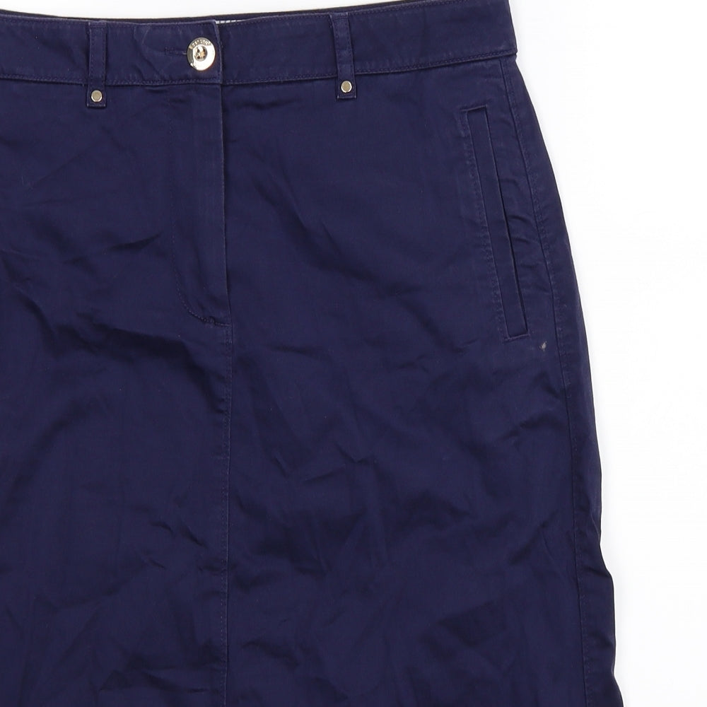 Per Una Womens Blue   Straight & Pencil Skirt Size 12