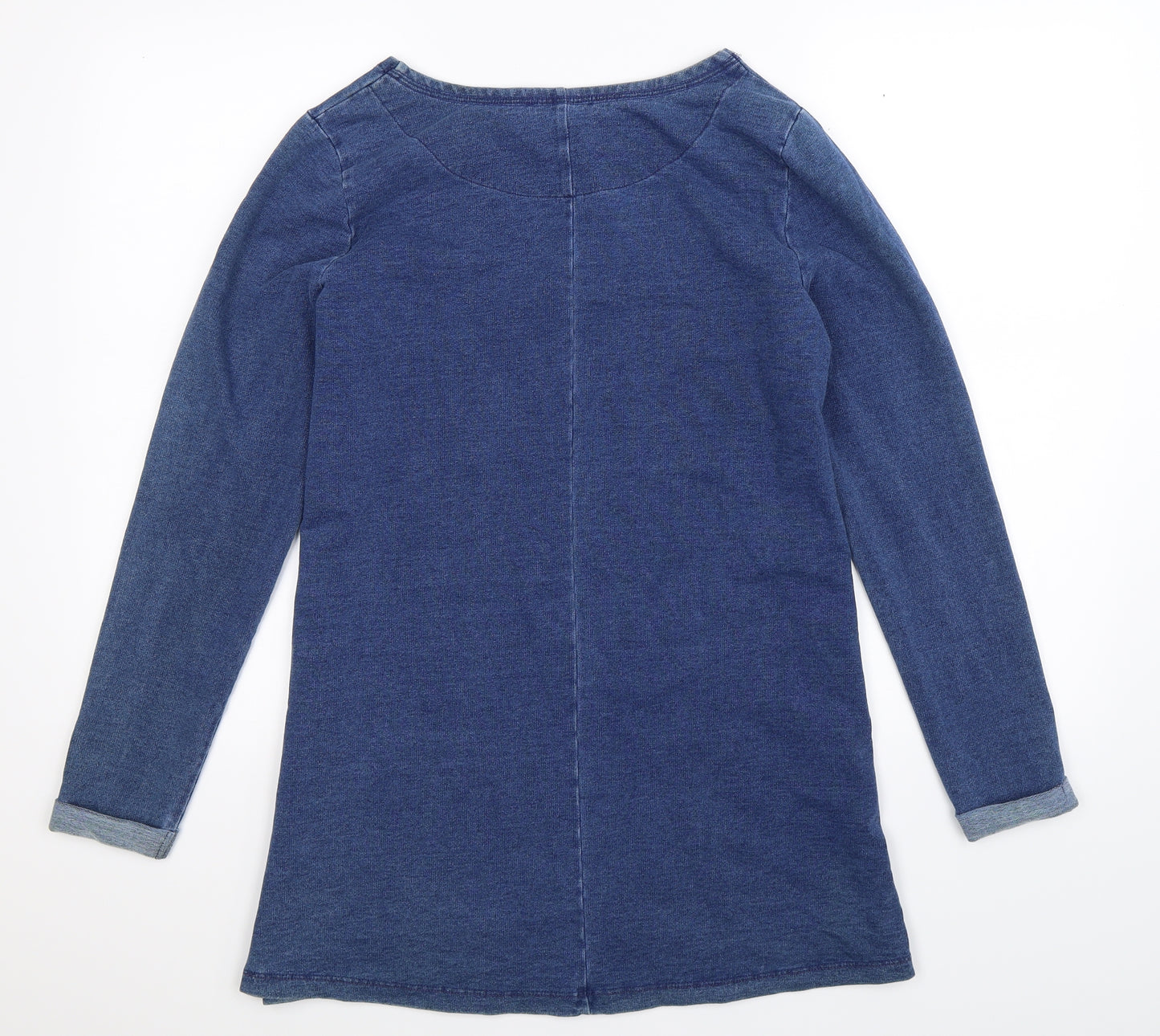 TU Womens Blue   Pullover Sweatshirt Size 12  - Oversized