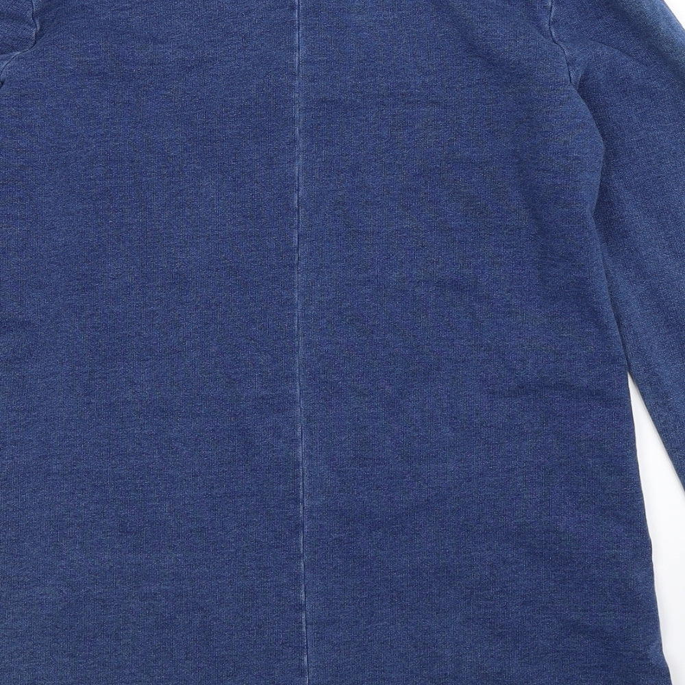 TU Womens Blue   Pullover Sweatshirt Size 12  - Oversized
