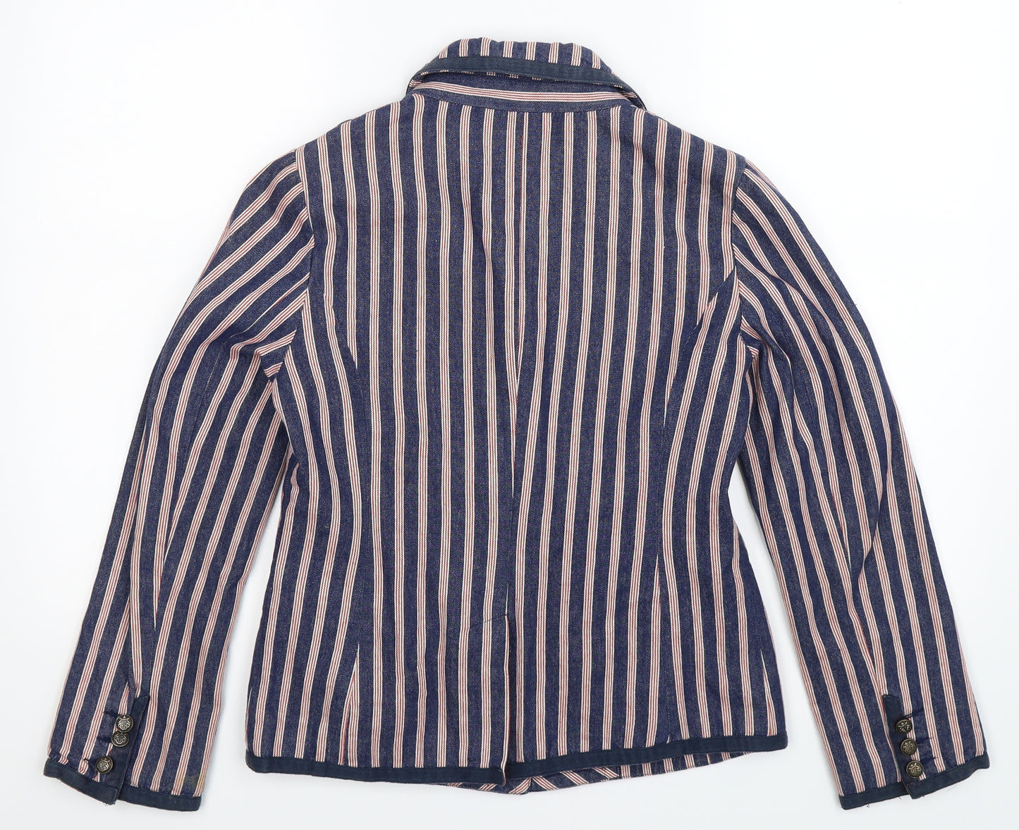 Atmosphere Womens Blue Striped  Jacket Blazer Size 10