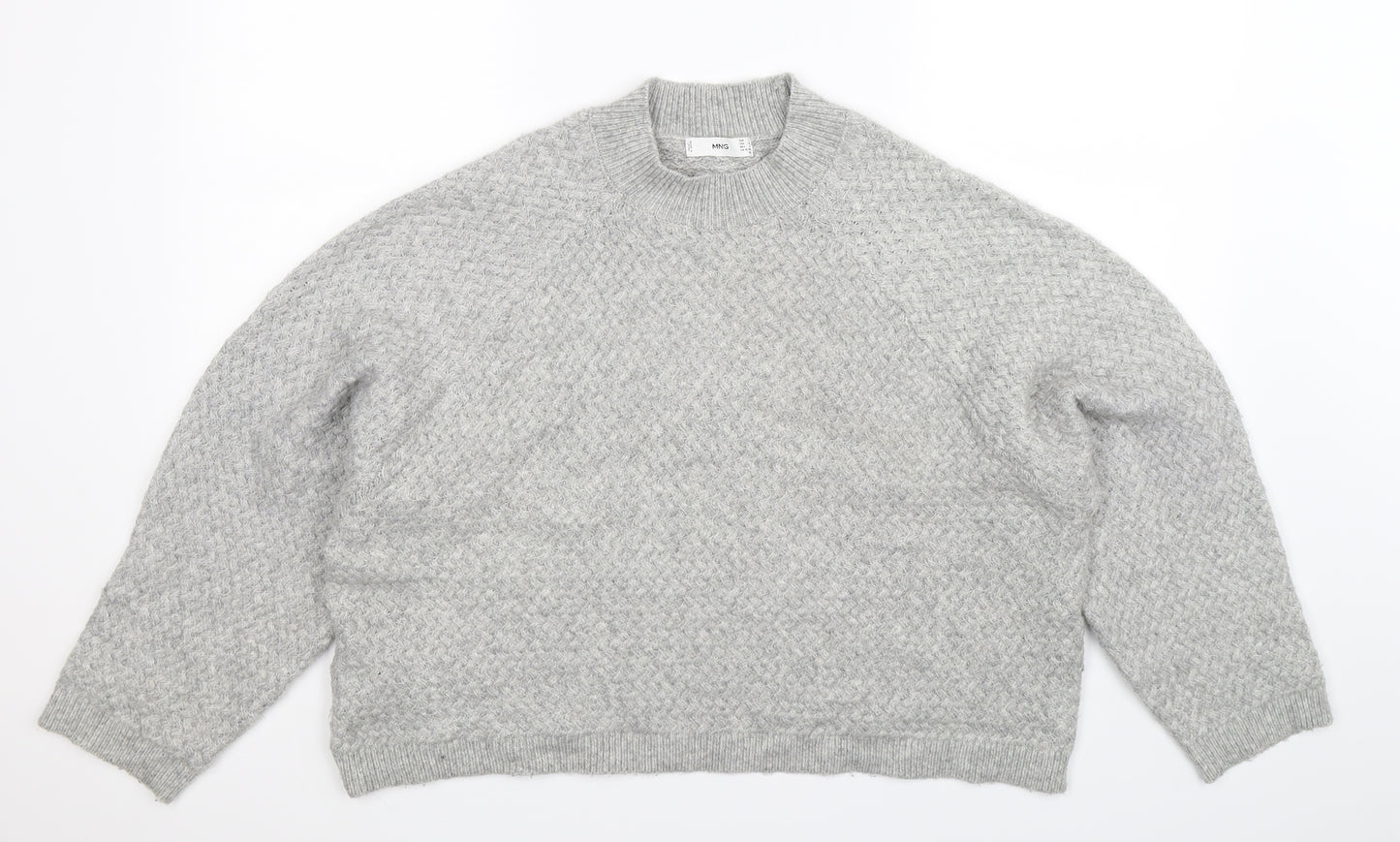 MNG Womens Grey  Knit Pullover Jumper Size L