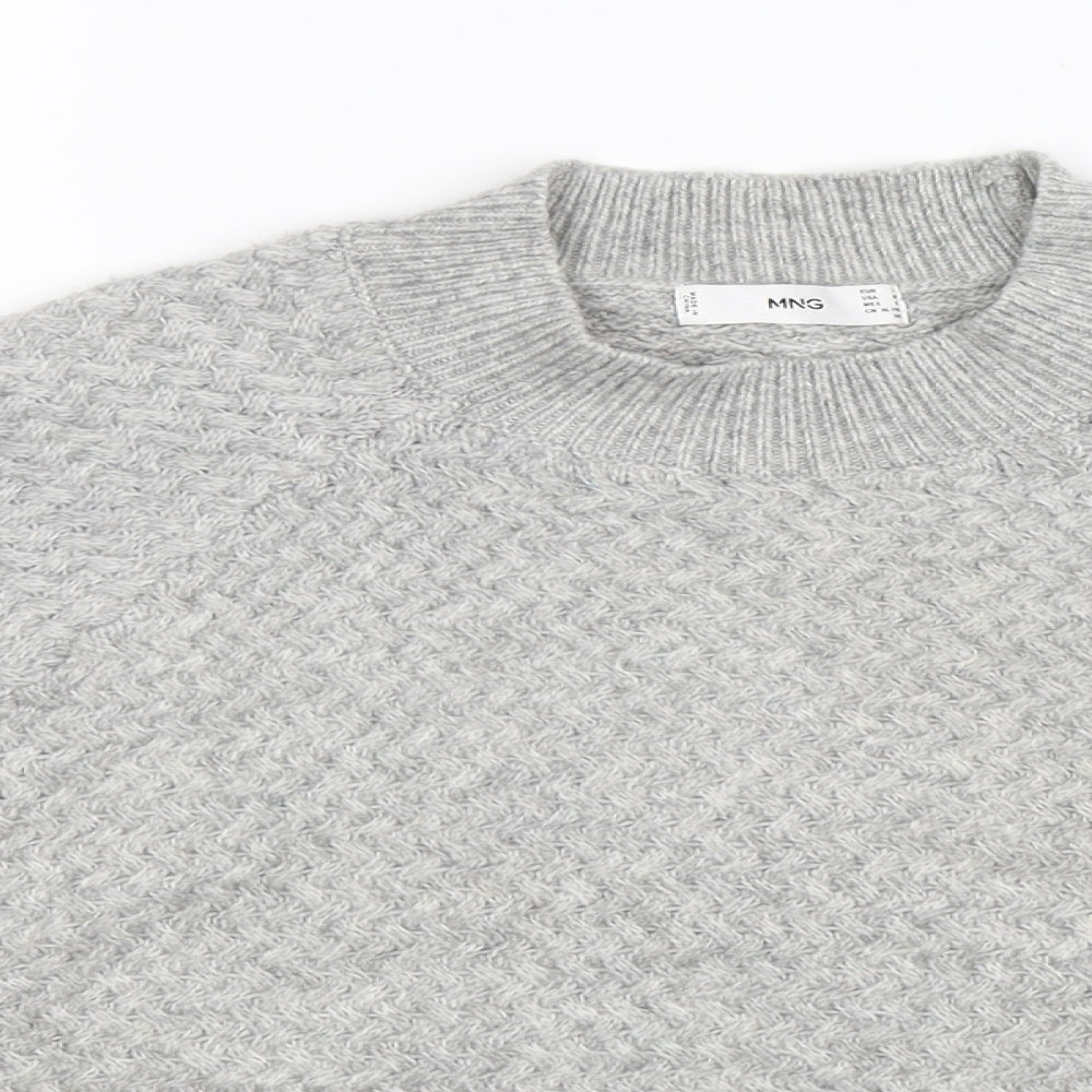 MNG Womens Grey  Knit Pullover Jumper Size L