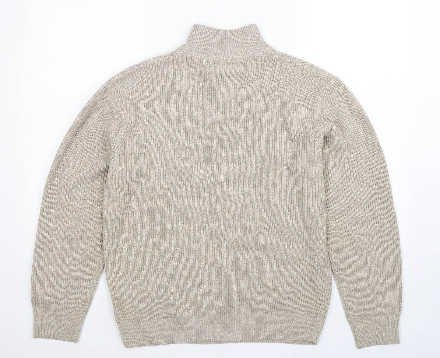 Haworth Mens Beige  Knit Pullover Jumper Size M