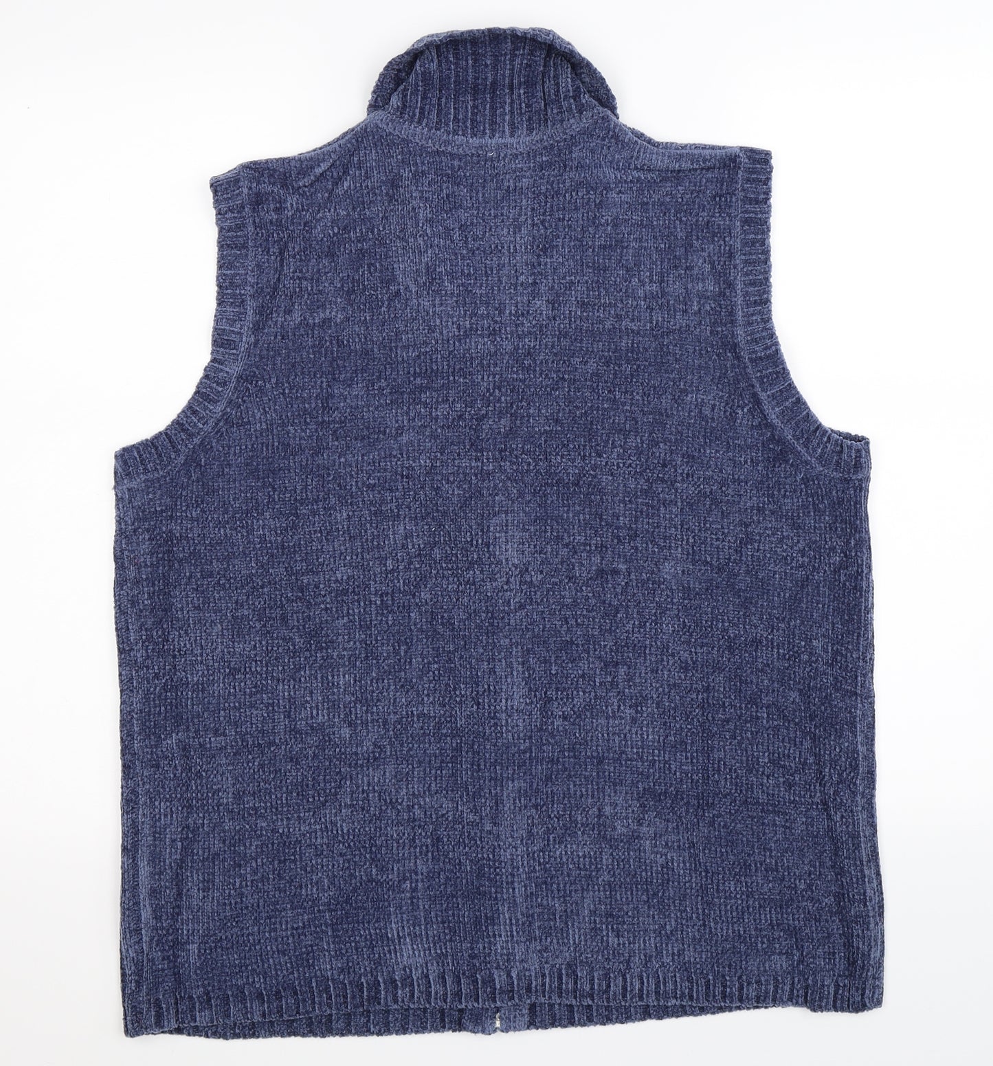 Preworn Womens Blue  Knit Vest Jumper Size 20