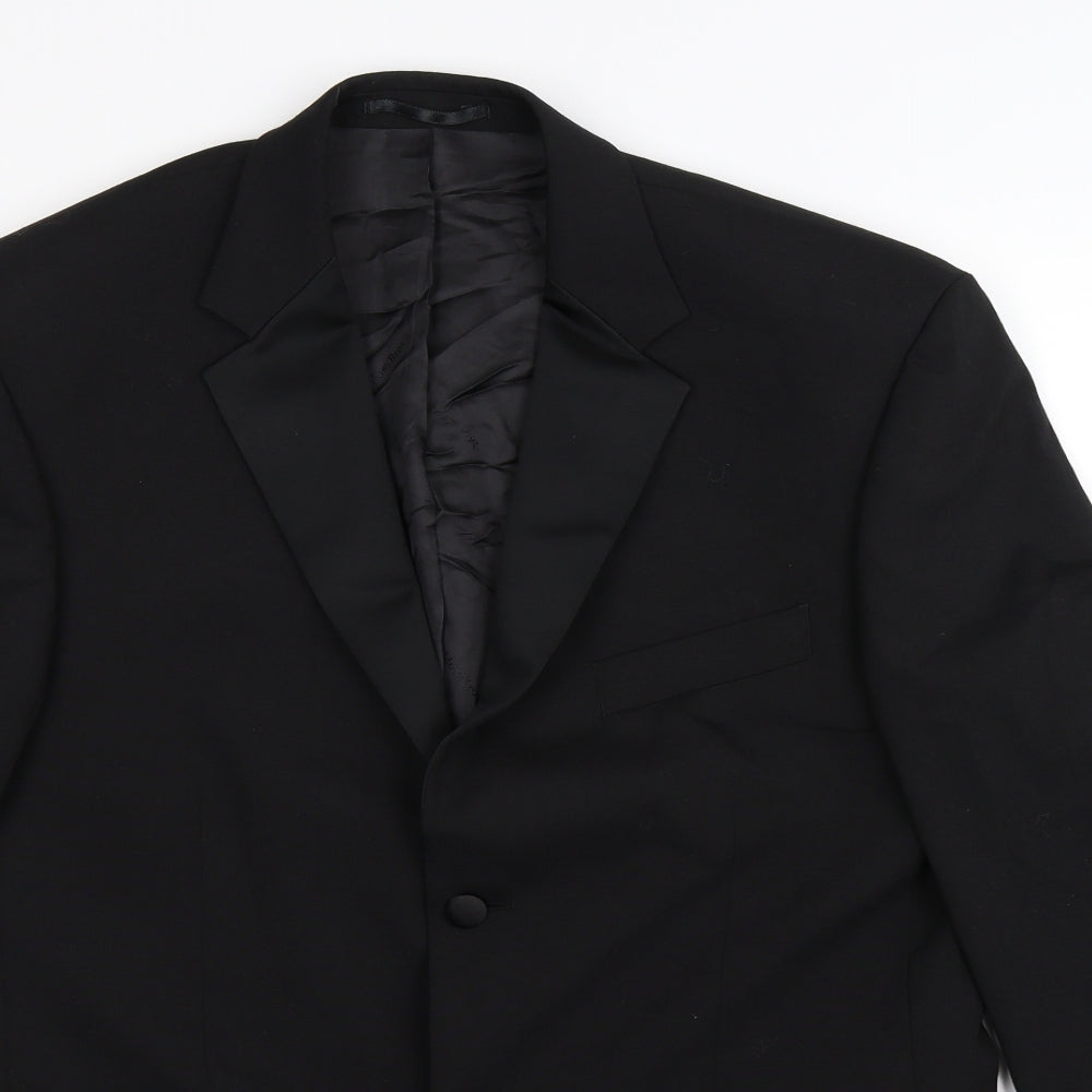 Moss Bros Mens Black   Jacket Suit Jacket Size 42