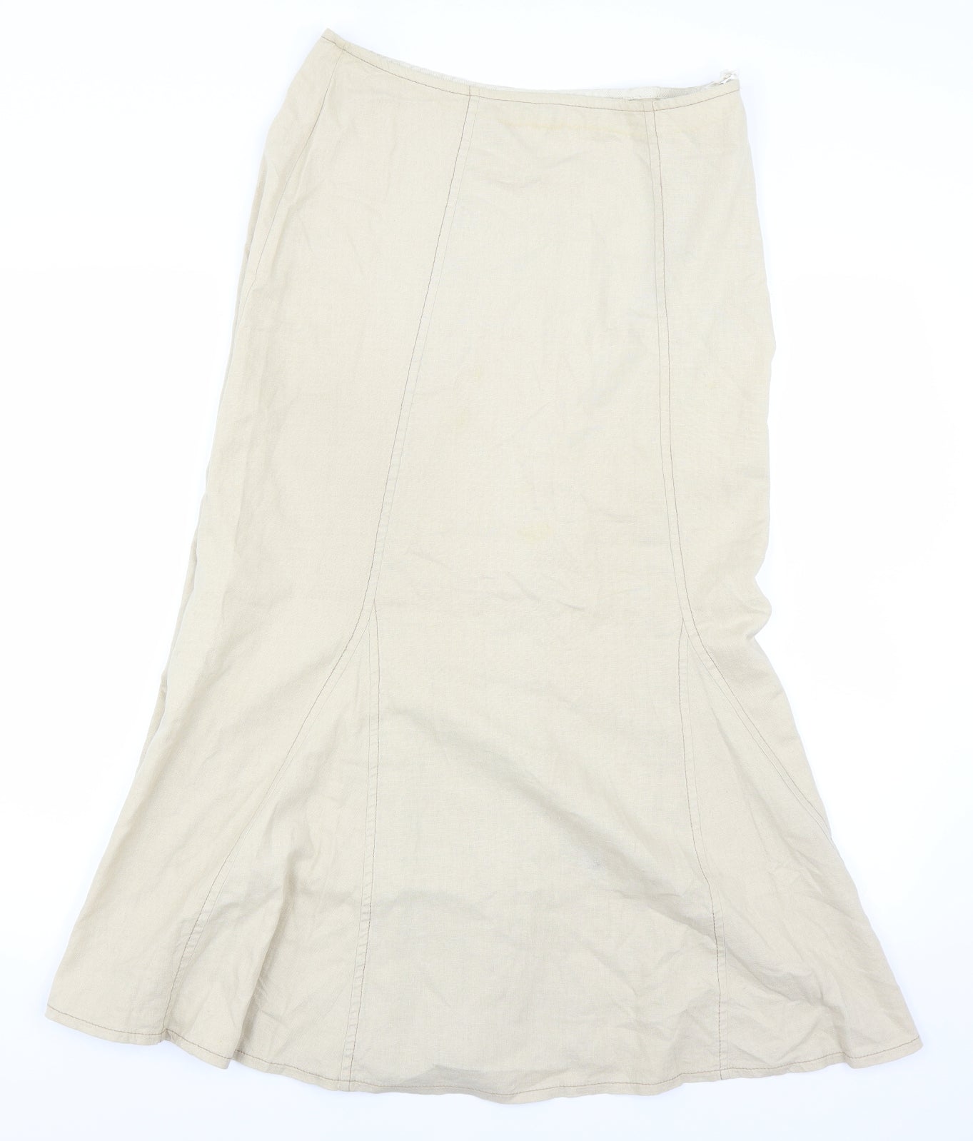 Marks and Spencer Womens Beige   A-Line Skirt Size 10