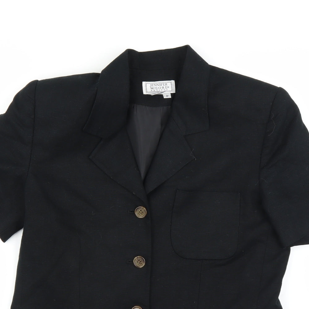 Jennifer Moore Womens Black   Jacket Blazer Size 8