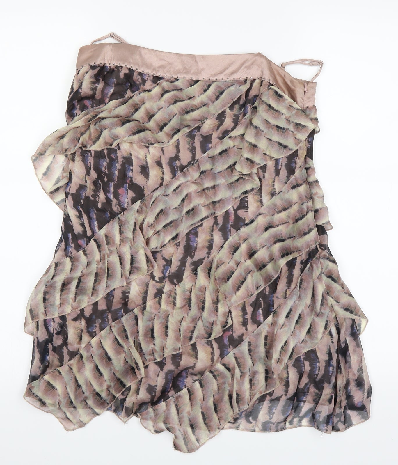 Mint Velvet Womens Multicoloured Animal Print  A-Line Skirt Size 10