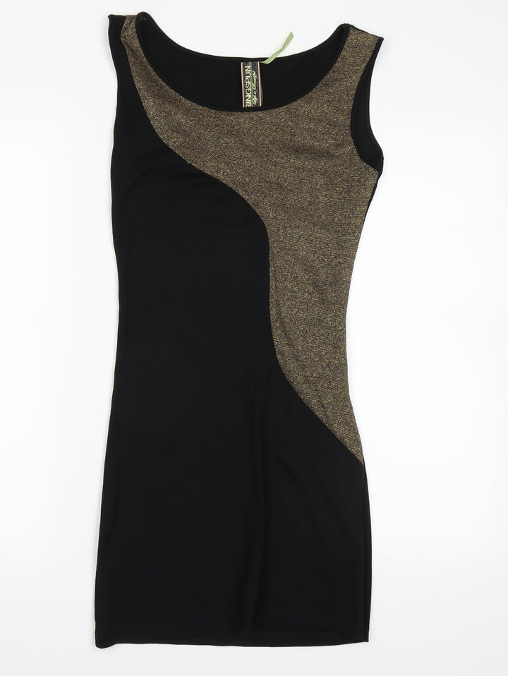 Ringspun Womens Black Bodycon Size 6
