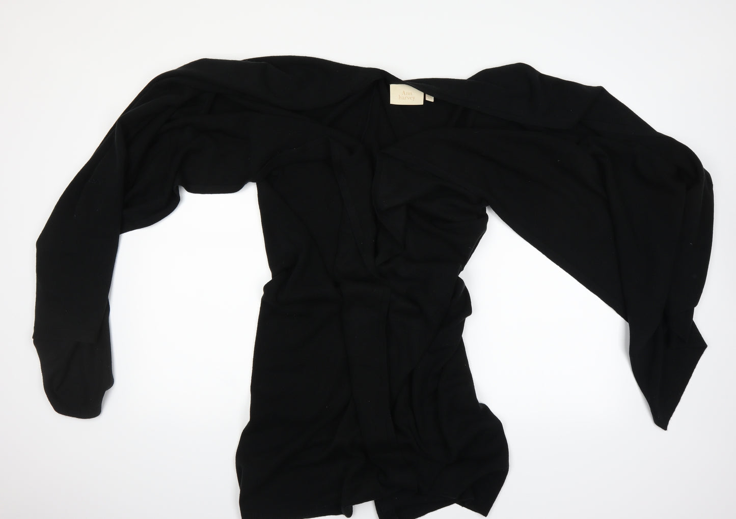 Ann Harvey Womens Black   Cape Jumper One Size