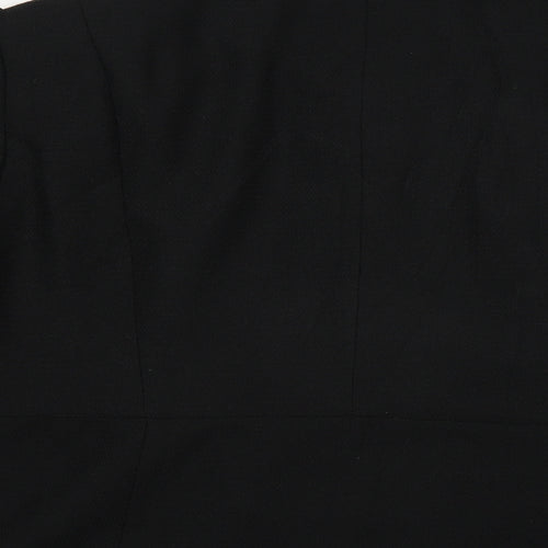 Preworn Womens Black   Overcoat Blazer Size 12