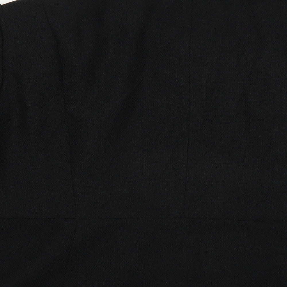 Preworn Womens Black   Overcoat Blazer Size 12