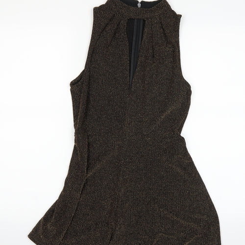 Top shop Womens Gold   A-Line  Size 10
