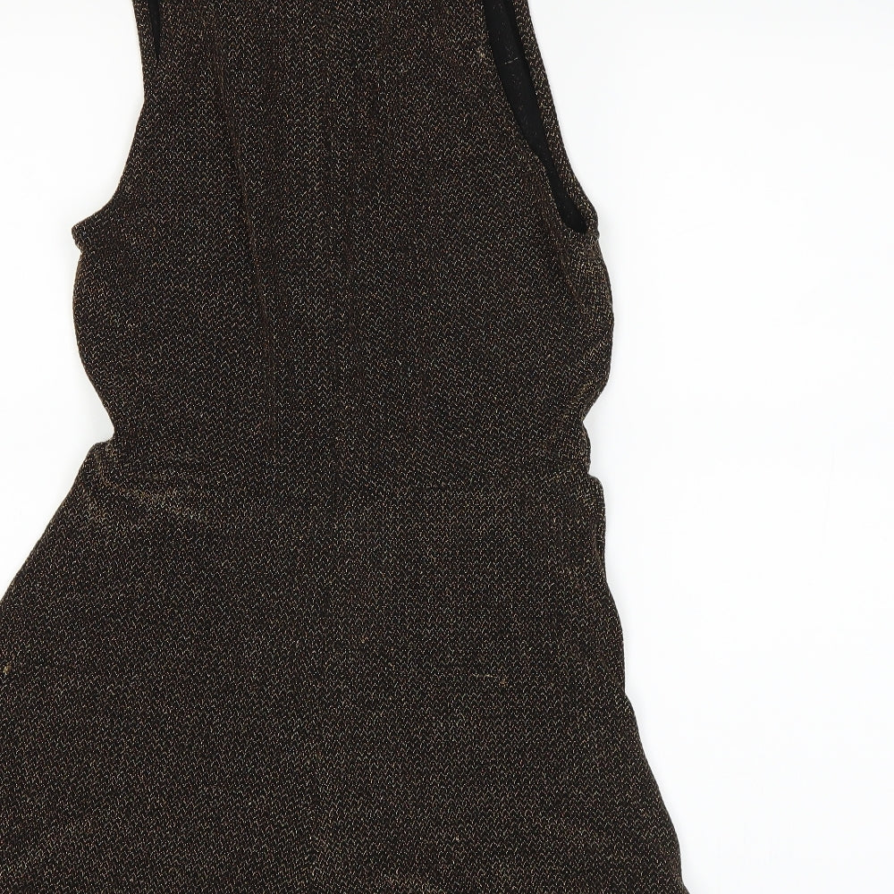 Top shop Womens Gold   A-Line  Size 10