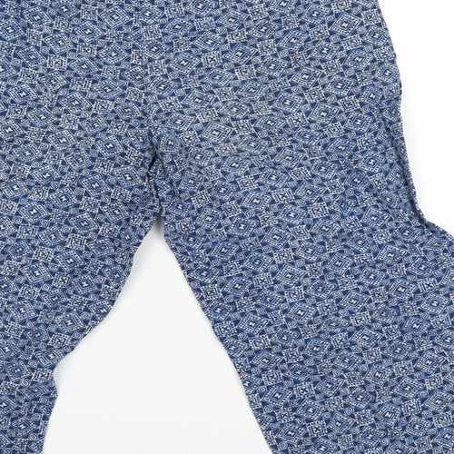 Liz Claiborne Womens Blue Batik  Chino Shorts Size 8