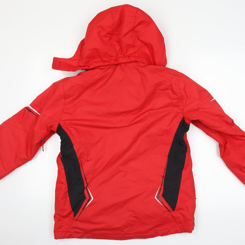 No Fear Boys Red   Overcoat Coat Size 11-12 Years