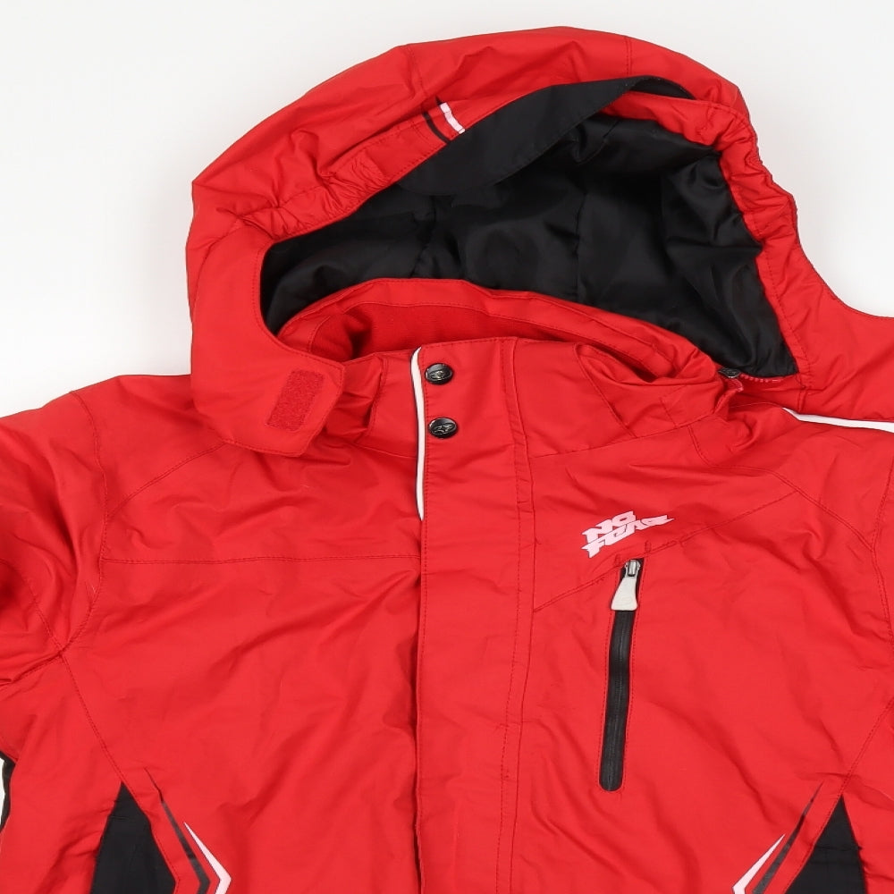 No Fear Boys Red   Overcoat Coat Size 11-12 Years