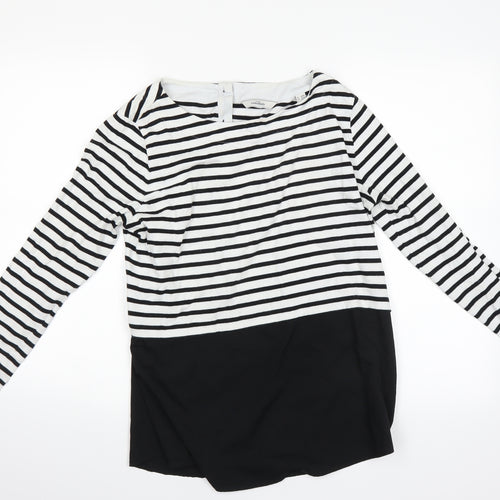 tohibo Womens Multicoloured Striped  Basic T-Shirt Size 36