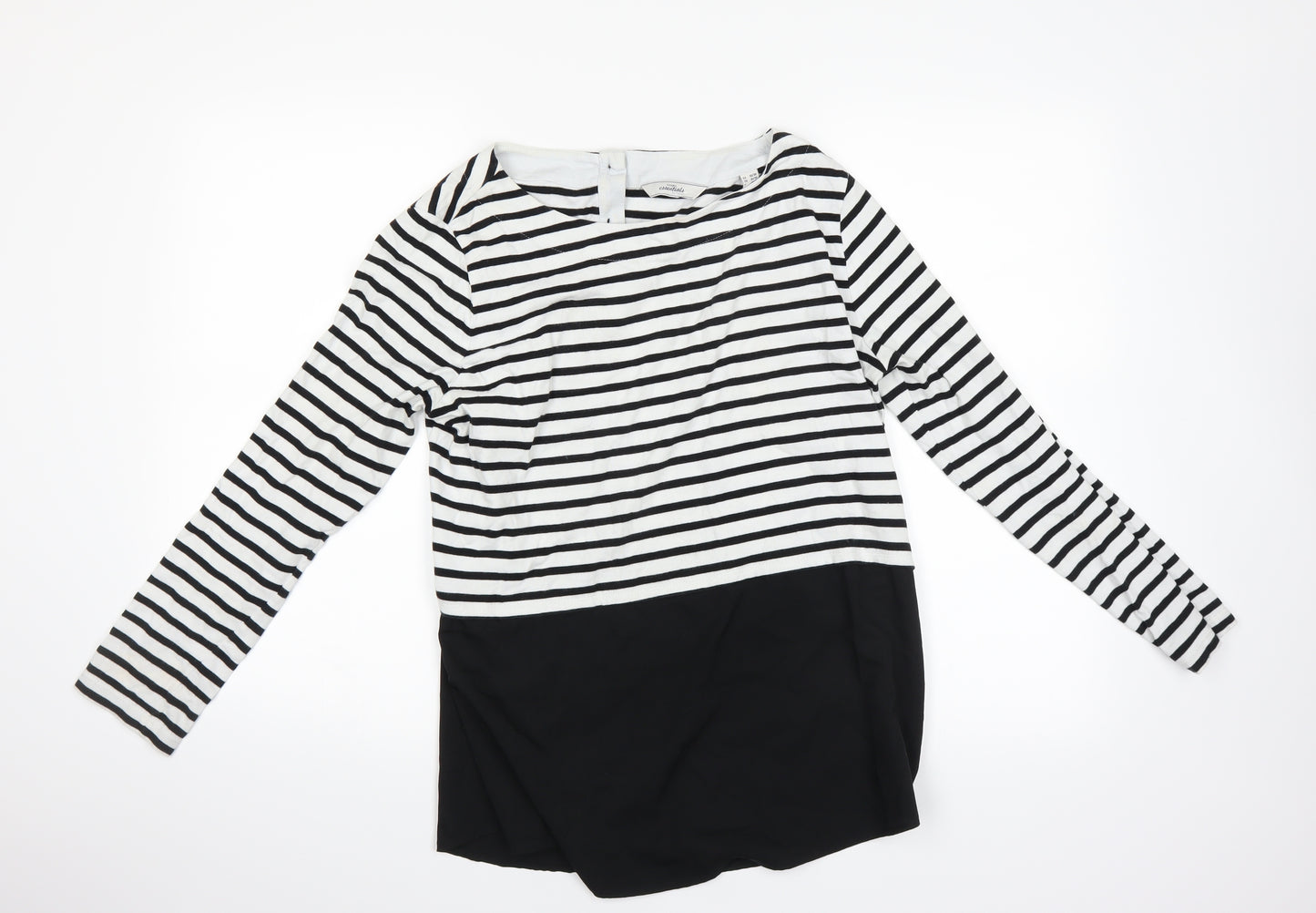 tohibo Womens Multicoloured Striped  Basic T-Shirt Size 36